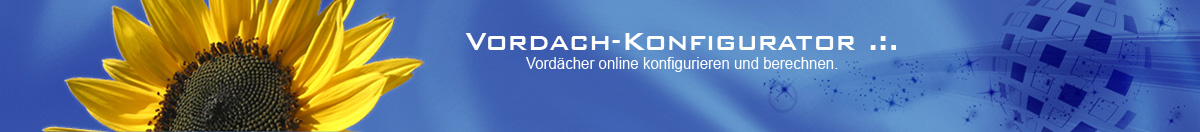 Vordach Konfigurator Banner